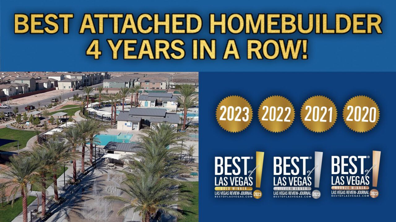 Best Attached Homebuilder 4 Years in a Row!